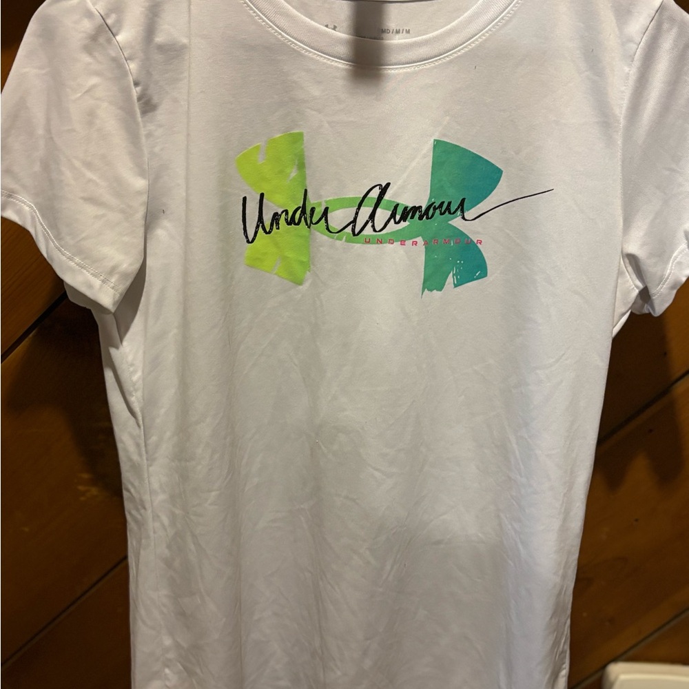 Under Armour White Tee with Subtle Logo